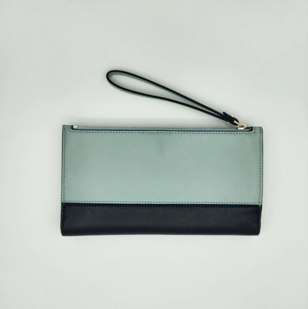 Kate Spade Spencer Continental Wristlet In Frosted Spearmint‎ NWT